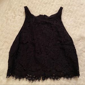 Black Lace Crop